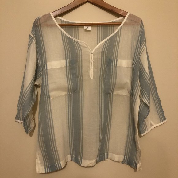Club Monaco Sheer Cotton Top NWOT - Picture 1 of 6